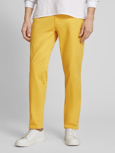 Brax 5-pocketbroek met Franse steekzakken, model 'CADIZ' Geel - 4