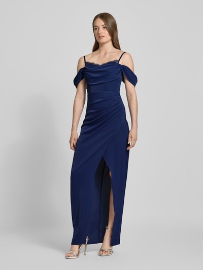 Lipsy Sukienka wieczorowa z koronkowym obszyciem Ciemnoniebieski 1