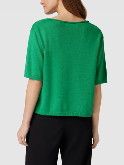 Marc O'Polo Strickpullover mit U-Boot-Ausschnitt Grün 5