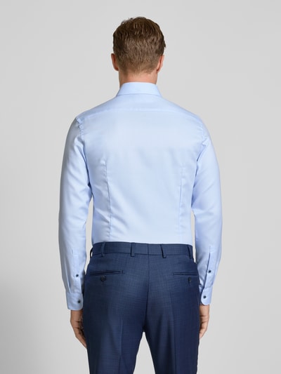 Jake*s Super Slim Fit Business-Hemd mit Kentkragen Bleu 5
