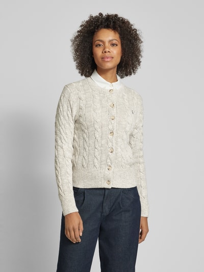 Polo Ralph Lauren Cardigan met logostitching Beige gemêleerd - 4