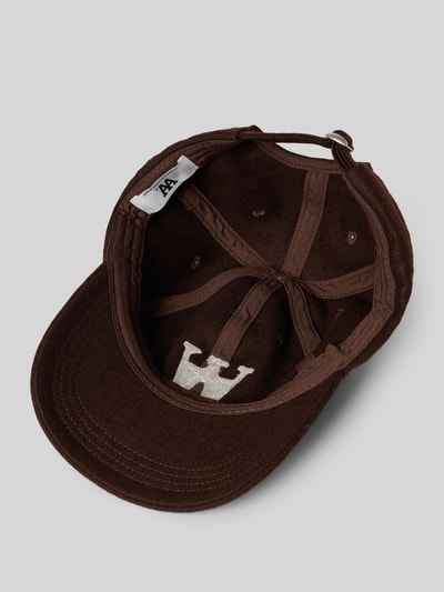 Wood Wood Basecap mit Label-Detail Schoko 2