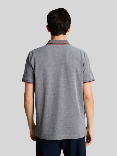 Tom Tailor Koszulka polo o kroju regular fit z kołnierzykiem w kontrastowym kolorze Niebieski 5
