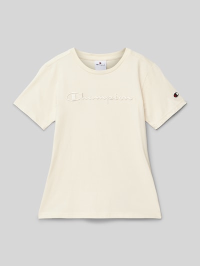 CHAMPION T-shirt met ronde hals Ecru - 1