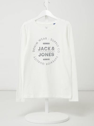 Jack & Jones Shirt met lange mouwen en logo Offwhite - 1