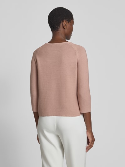 Weekend Max Mara Strickpullover mit Rundhalsausschnitt Modell 'ADDOTTO' Hellrosa 5