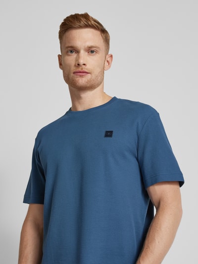 Tom Tailor Regular Fit T-Shirt mit Logo-Applikation Dunkelblau 3