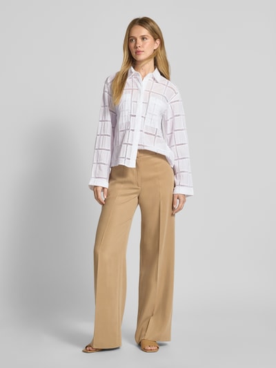 Christian Berg Woman Regular Fit Bluse mit Lochstickerei Weiss 1