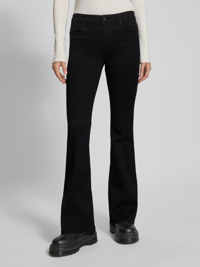 Only Bootcut Jeans aus Baumwoll-Mix Modell 'REESE' Black 4