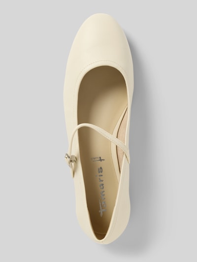 Tamaris Baleriny z metalicznymi paskami Biały 3