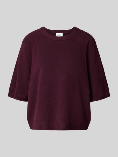 comma Gebreide pullover met 3/4-mouwen Bordeaux - 2