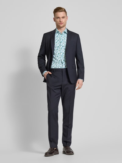 Jake*s Slim Fit Business-Hemd mit Kentkragen Blau 1