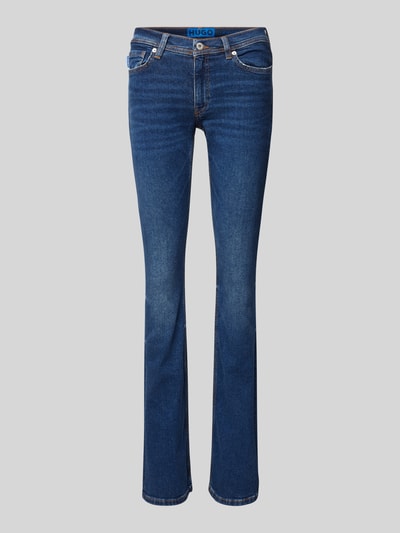 Hugo Blue Slim Fit Jeans im 5-Pocket-Design Modell 'Getti' Jeansblau 2