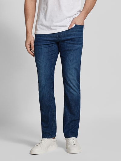 JOOP! Jeans Straight fit jeans in 5-pocketmodel, model 'Mitch' Blauw - 4