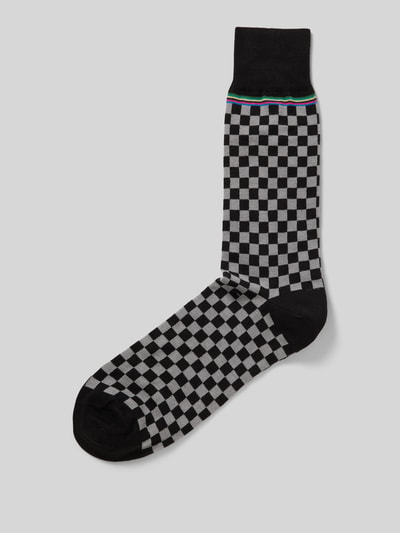 PAUL SMITH Socken mit Strukturmuster Modell 'HUDSON' Black 1