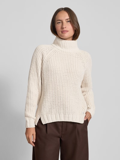 monari Strickpullover mit gerippten Abschlüssen Ecru 4