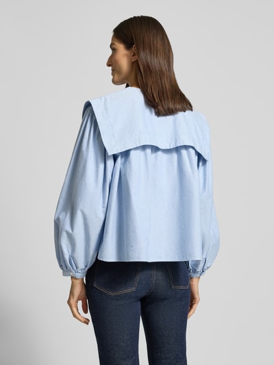 Polo Ralph Lauren Overhemdblouse met matrozenkraag Bleu - 5