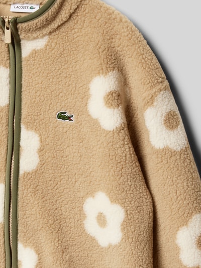 Lacoste Fleecejacke mit Stehkragen Modell 'MEEKO' Beige 2