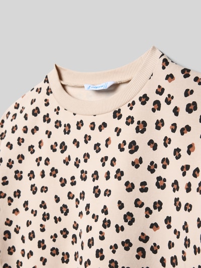 Mayoral Sweatshirt mit gerippten Abschlüssen Sand 2