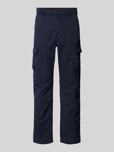 Napapijri Tapered fit cargobroek met steekzakken, model 'YASUNI SUM' Marineblauw - 2