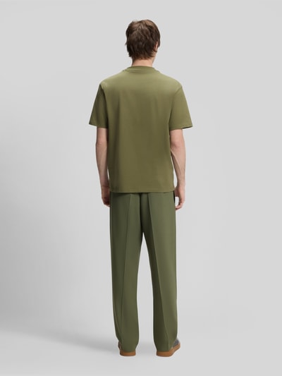 HUGO Regular Fit T-Shirt aus reiner Baumwolle Modell 'Dapolino' Khaki 5