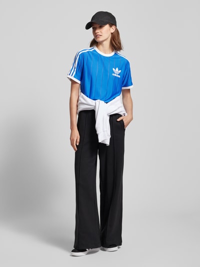 adidas Originals Wide Leg Sweatpants mit elastischem Bund Black 1