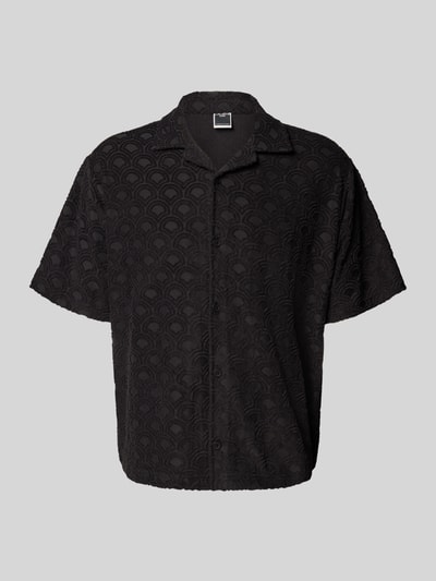 Jack & Jones Relaxed Fit Freizeithemd mit Strukturmuster Modell 'INFINITY' Black 2