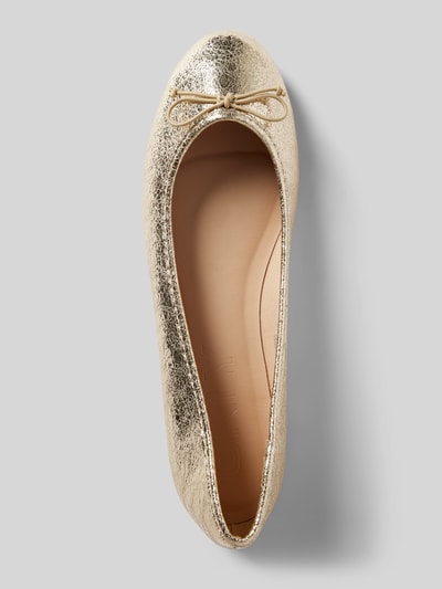 Only Ballerinas mit Schleifendetail Modell 'BEE-3' Gold 3