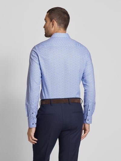 Eterna Slim Fit Business-Hemd mit Kentkragen Bleu 5