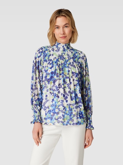 FABIENNE CHAPOT Blouseshirt met bloemenmotief, model 'Mila' Lichtblauw - 4