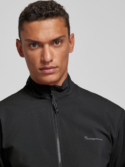 Knowledge Cotton Apparel Softshell-jack met ritszakken, model 'NORDENVIND™' Zwart - 3