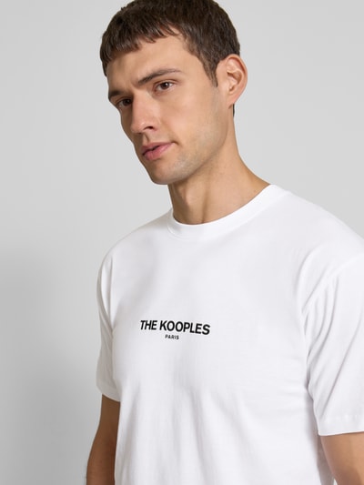 THE KOOPLES T-Shirt mit Label-Print Weiss 3