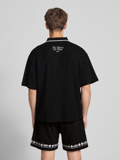 Review X MATW Poloshirt met korte ritssluiting Zwart - 5