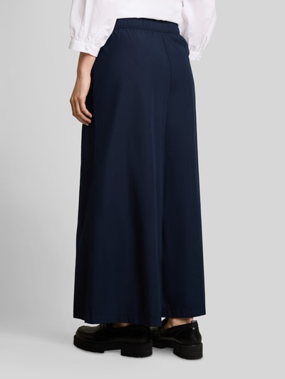 Tom Tailor Wide Leg Culotte aus Baumwoll-Mix Marine 5