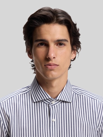BOSS Slim Fit Businesshemd aus Baumwoll-Mix Modell 'HANK-SP' Marine 3
