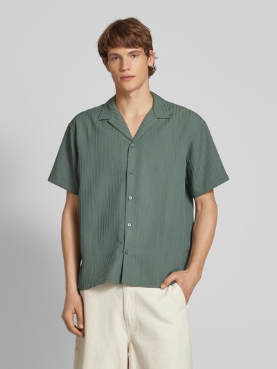 Jack & Jones Freizeithemd mit Knopfleiste Modell 'MASSIMO' Dunkelgruen 4