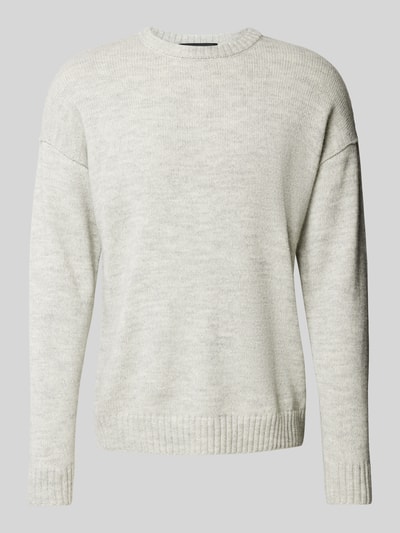 Drykorn Gebreide pullover met extra brede schouders, model 'Malio' Middengrijs - 2