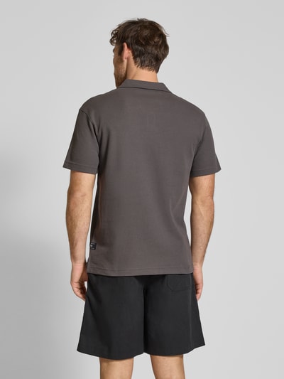 Tom Tailor Denim Relaxed Fit Poloshirt aus Baumwoll-Mix Mittelgrau 5