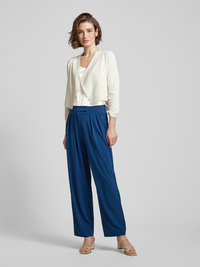 MaxMara Leisure Seidentop im unifarbenen Design Modell 'PAN' Weiss 1