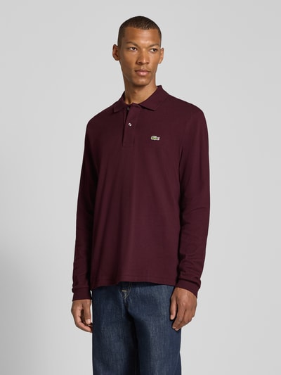 Lacoste Regular Fit Poloshirt aus reiner Baumwolle Bordeaux 4