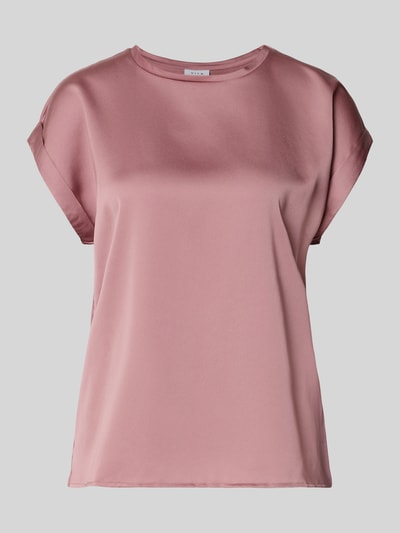 VILA T-Shirt aus Satin mit Rundhalsausschnitt Modell 'ELLETTE' Rose 2