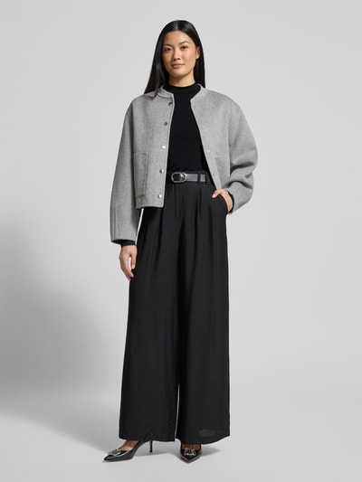 GUIDO MARIA KRETSCHMER WOMAN Shirt met lange mouwen met opstaande kraag model 'Jules' Zwart - 1