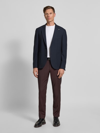 bugatti Regular fit 2-knoops colbert met viscose Marineblauw - 1