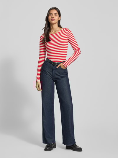 Marc O'Polo Slim fit shirt met lange mouwen van puur katoen Lichtrood - 1