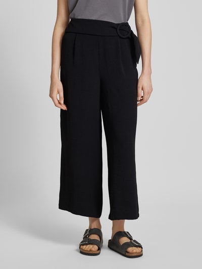 Zero Culotte met elastische band en strikceintuur Zwart - 4