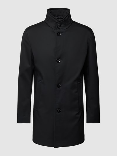 Strellson Lange jas met opstaande kraag, model 'Finchley 2.0' Zwart - 2