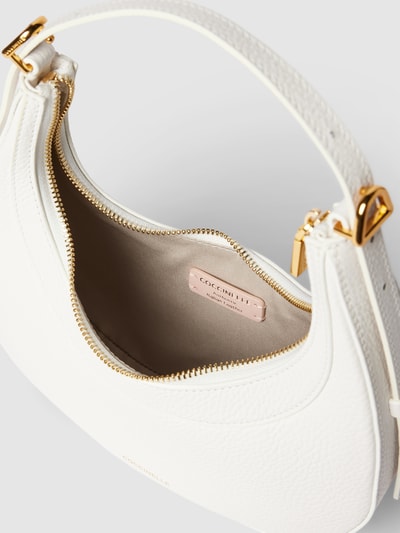Coccinelle Handtasche aus Leder mit Label-Detail Modell 'WHISPER' Weiss 4