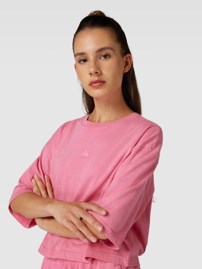 ADIDAS SPORTSWEAR Cropped T-Shirt in melierter Optik Pink 3