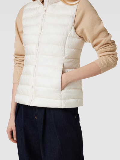 Montego Gewatteerde bodywarmer met ritszakken Offwhite - 3