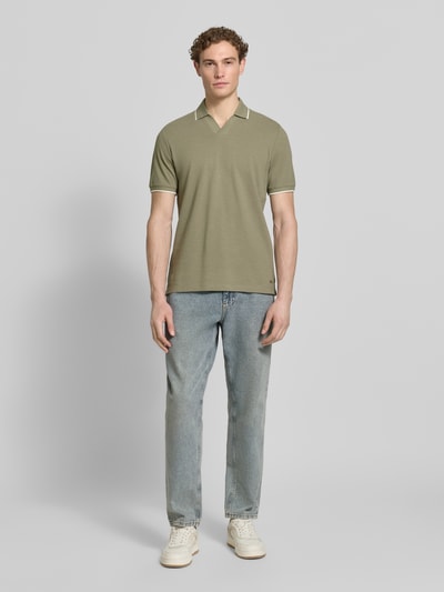 s.Oliver RED LABEL Regular Fit Poloshirt aus reiner Baumwolle Lind 1